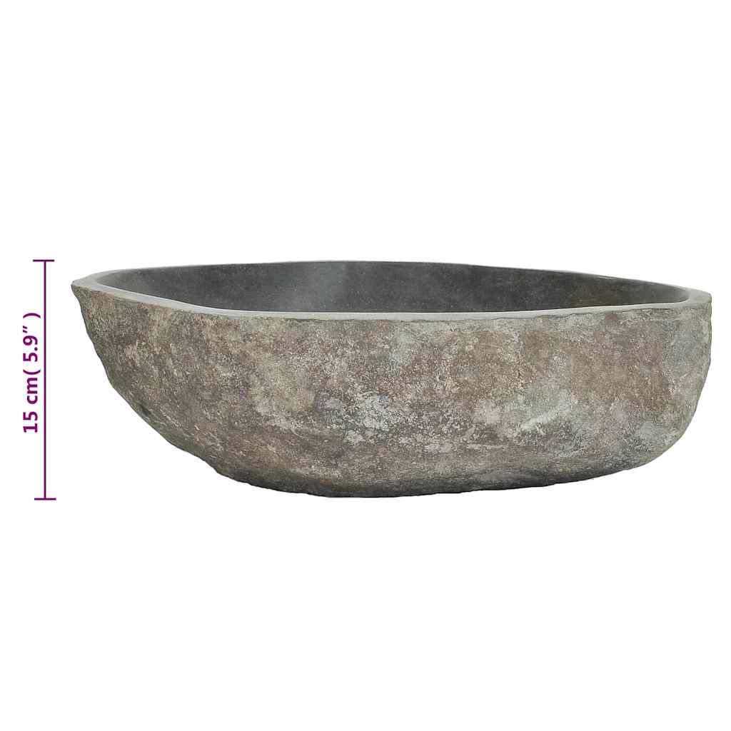 Waschbecken Flussstein Oval (37-46)x(29-36) cm