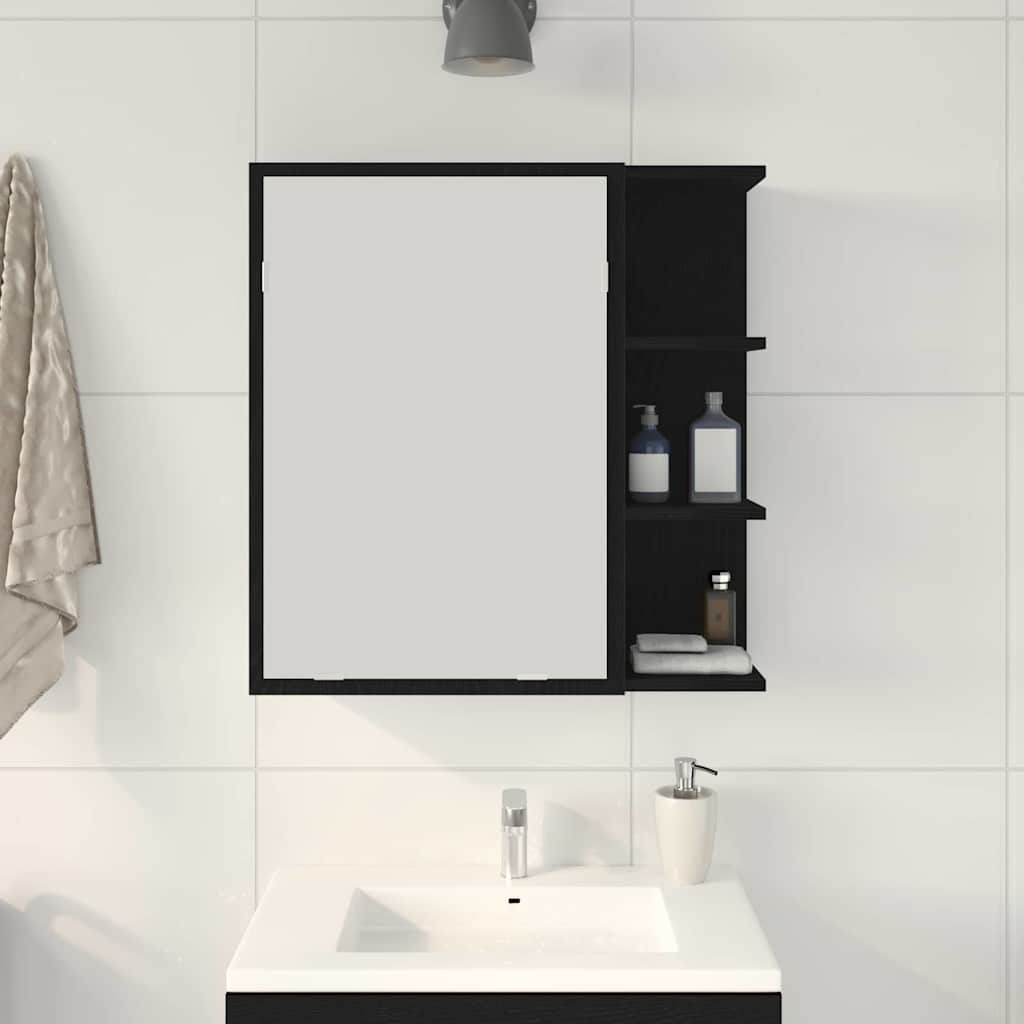 Bad-Spiegelschrank Weiß 62,5x20,5x64 cm Holzwerkstoff