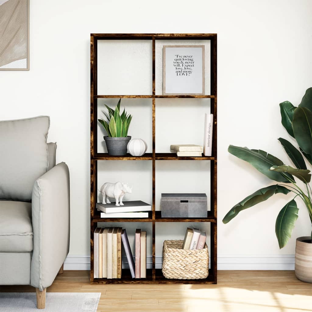 Bücherregal Weiß 137,5x29x137,5 cm Holzwerkstoff