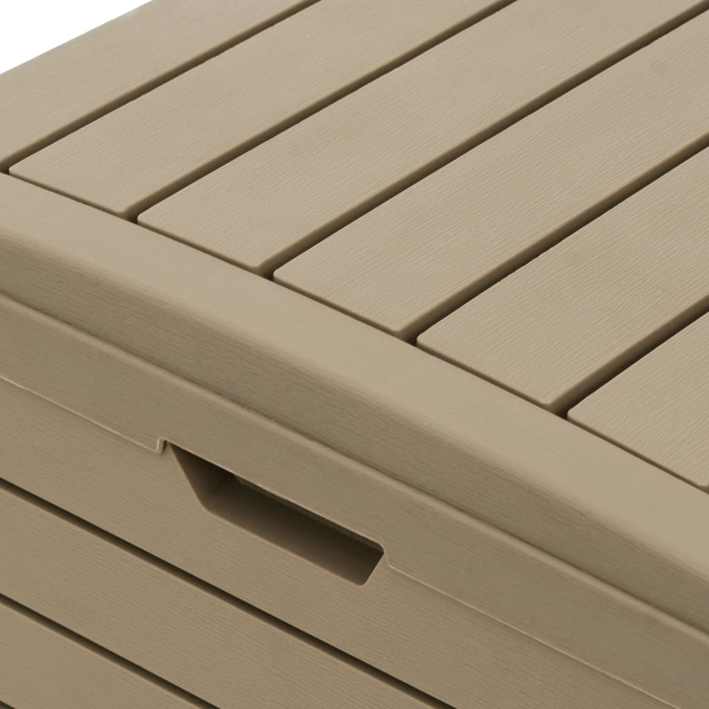 Outdoor-Mülltonne Schwarz 78x41x86 cm Polypropylen
