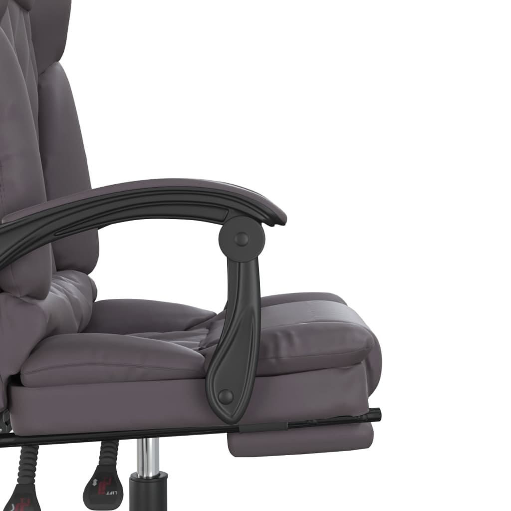 Bürostuhl mit Massagefunktion Schwarz Kunstleder