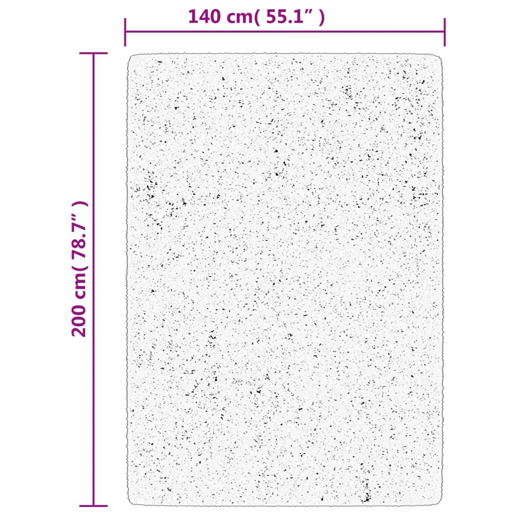 Teppich IZA Kurzflor Skandi-Stil Anthrazit 80x150 cm