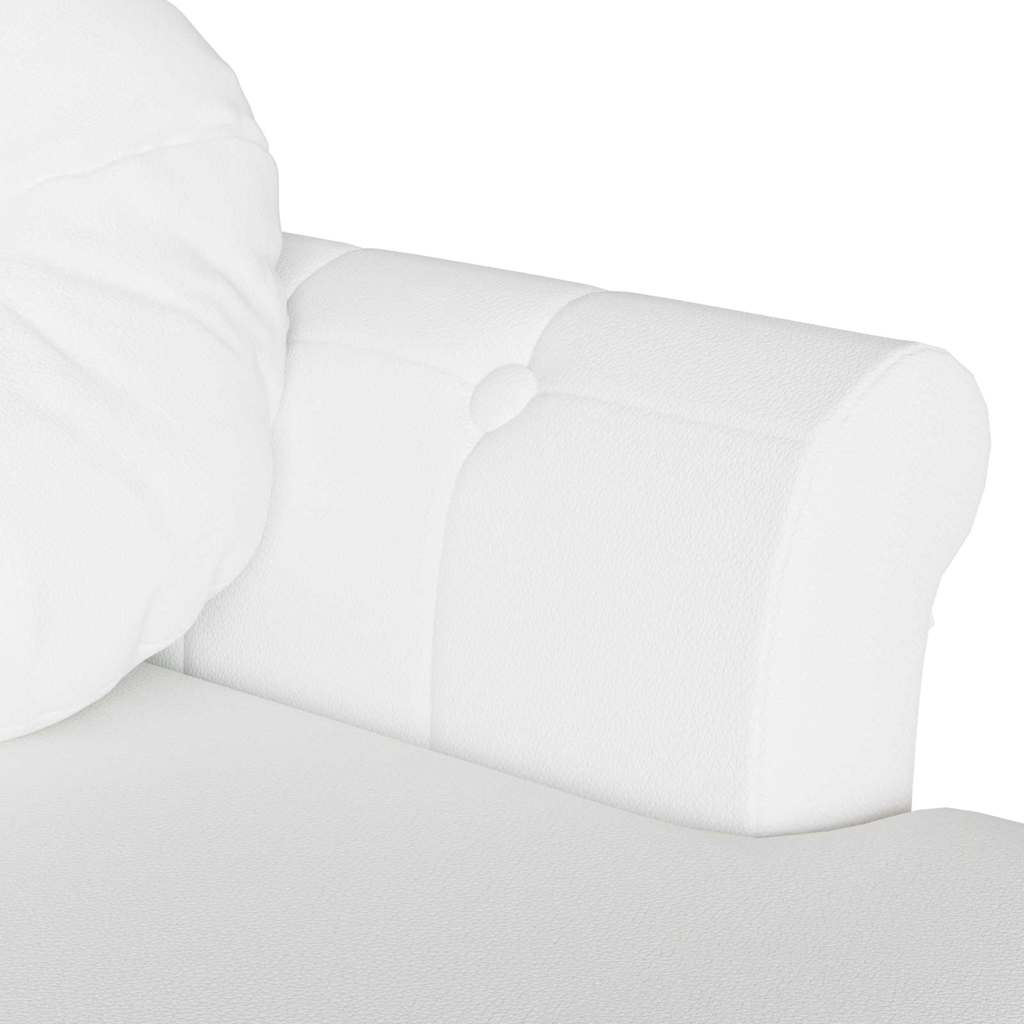 Chesterfield Bank Creme 120,5 x 65 x 75 cm Kunstleder