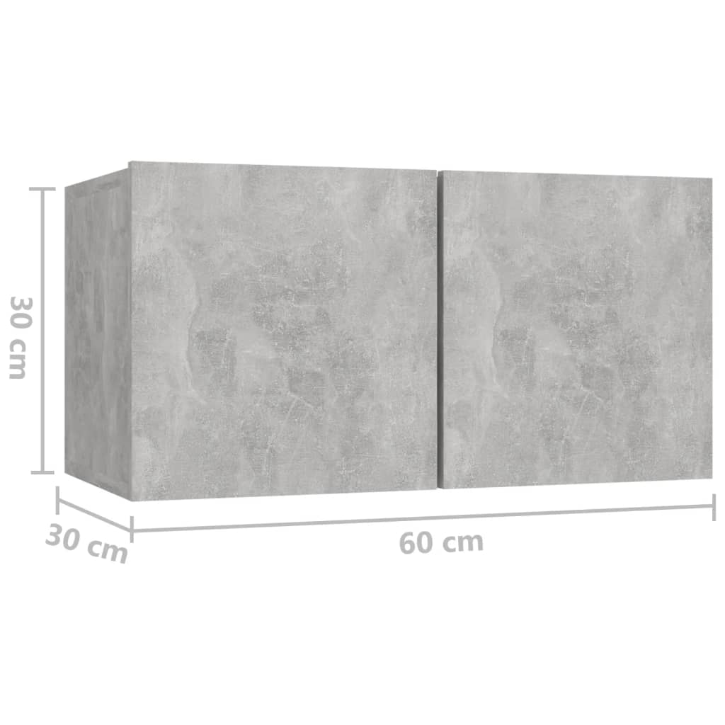 4-tlg. TV-Schrank-Set Weiß Holzwerkstoff