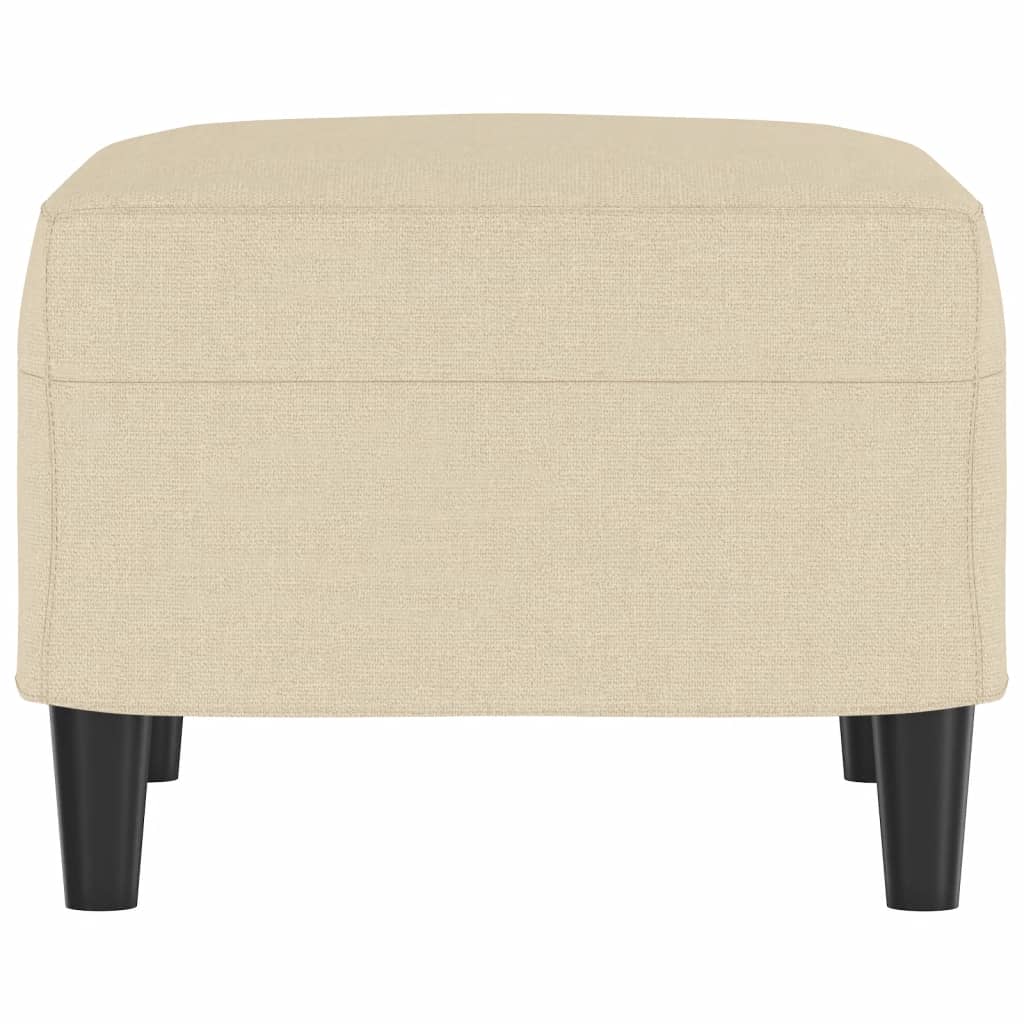 Fußhocker Hellgrau 60x50x41 cm Stoff