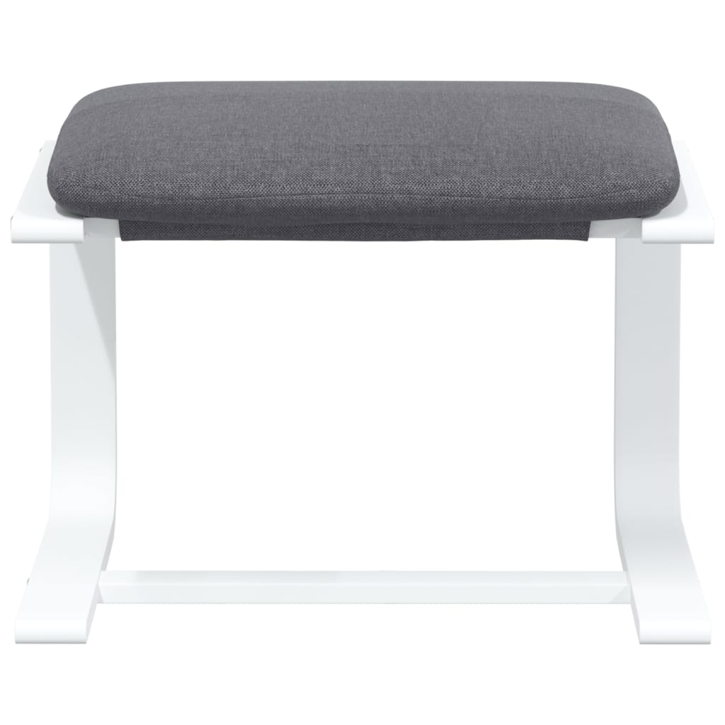 Fußhocker Creme 51x41x40 cm Stoff