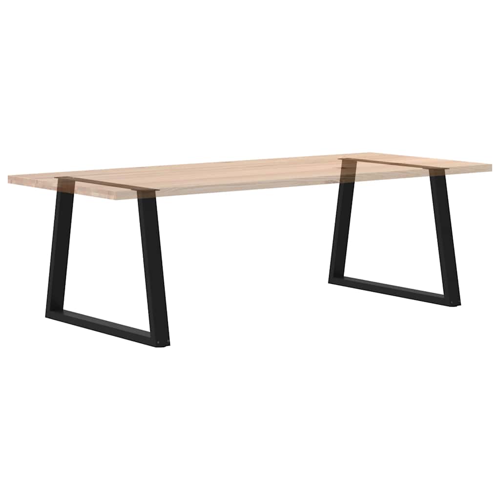 Couchtischbeine V-Form 2 Stück Schwarz 30x(30-31,3) cm Stahl