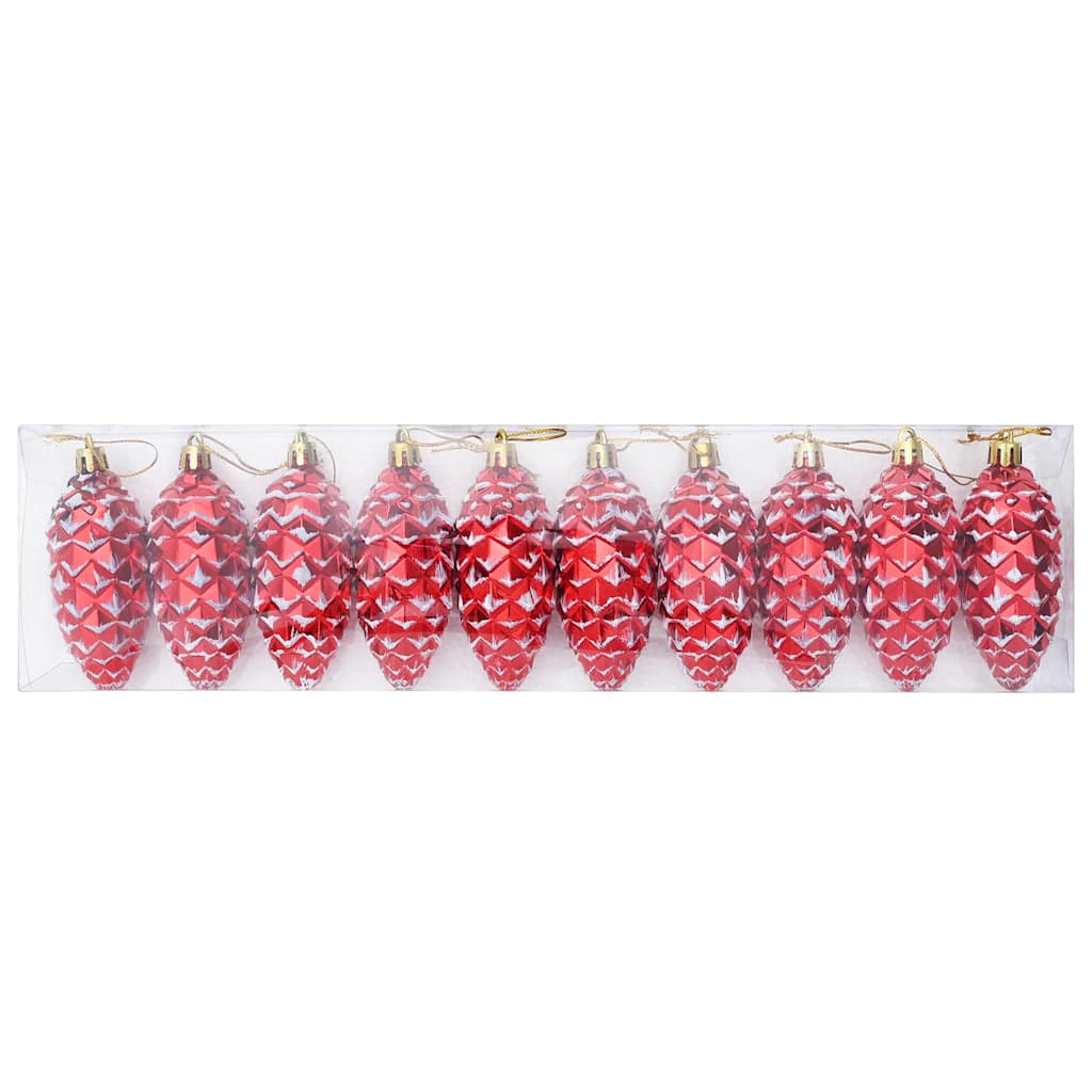 Weihnachts-Tannenzapfen Ball 40 pcs Silber Kunststoff