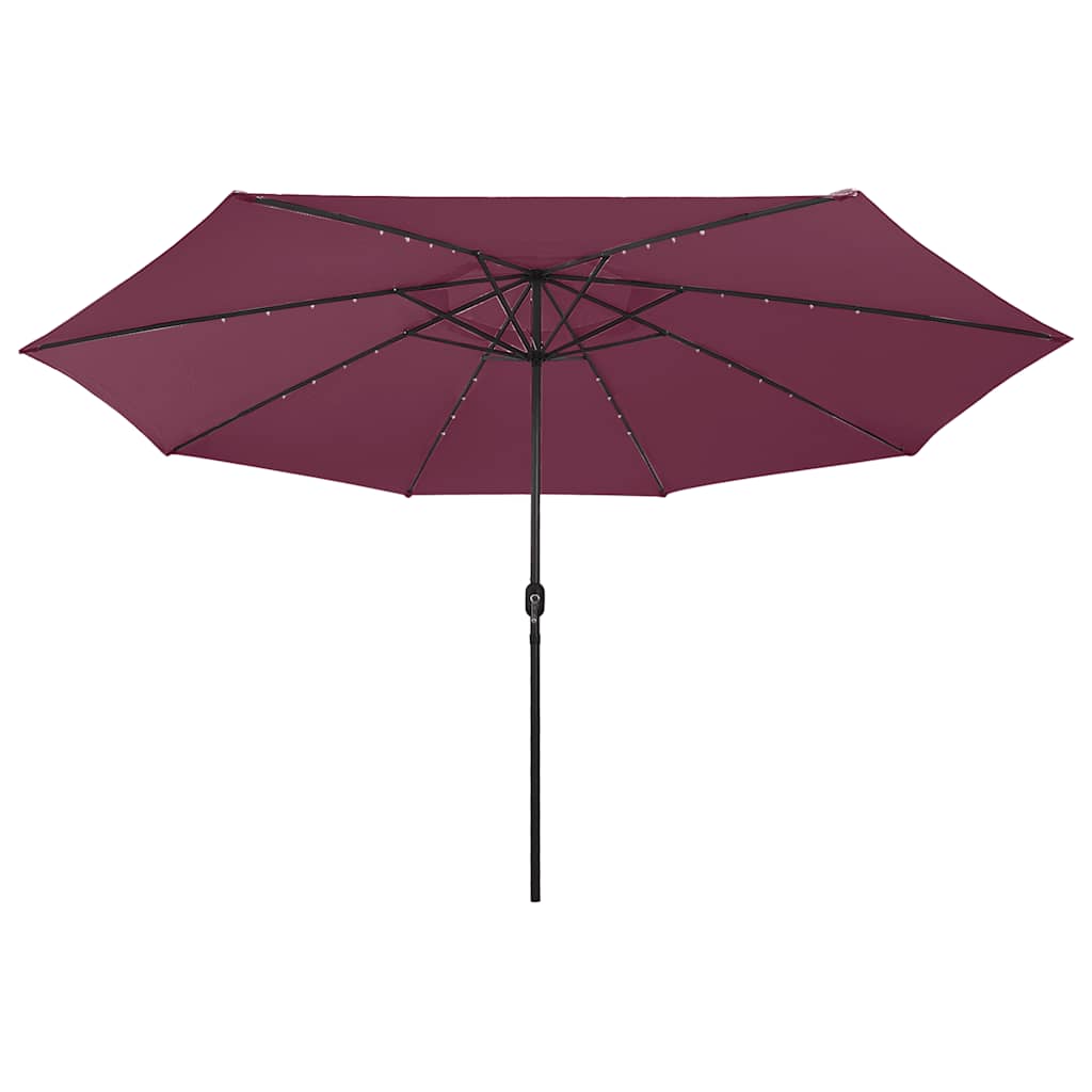 Sonnenschirm mit LED-Beleuchtung 400 cm Sandweiß