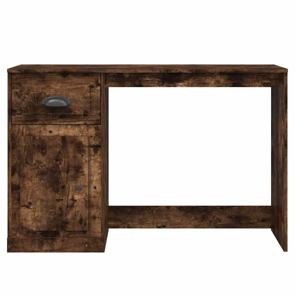 Schreibtisch mit Schublade Weiß 115x50x75 cm Holzwerkstoff