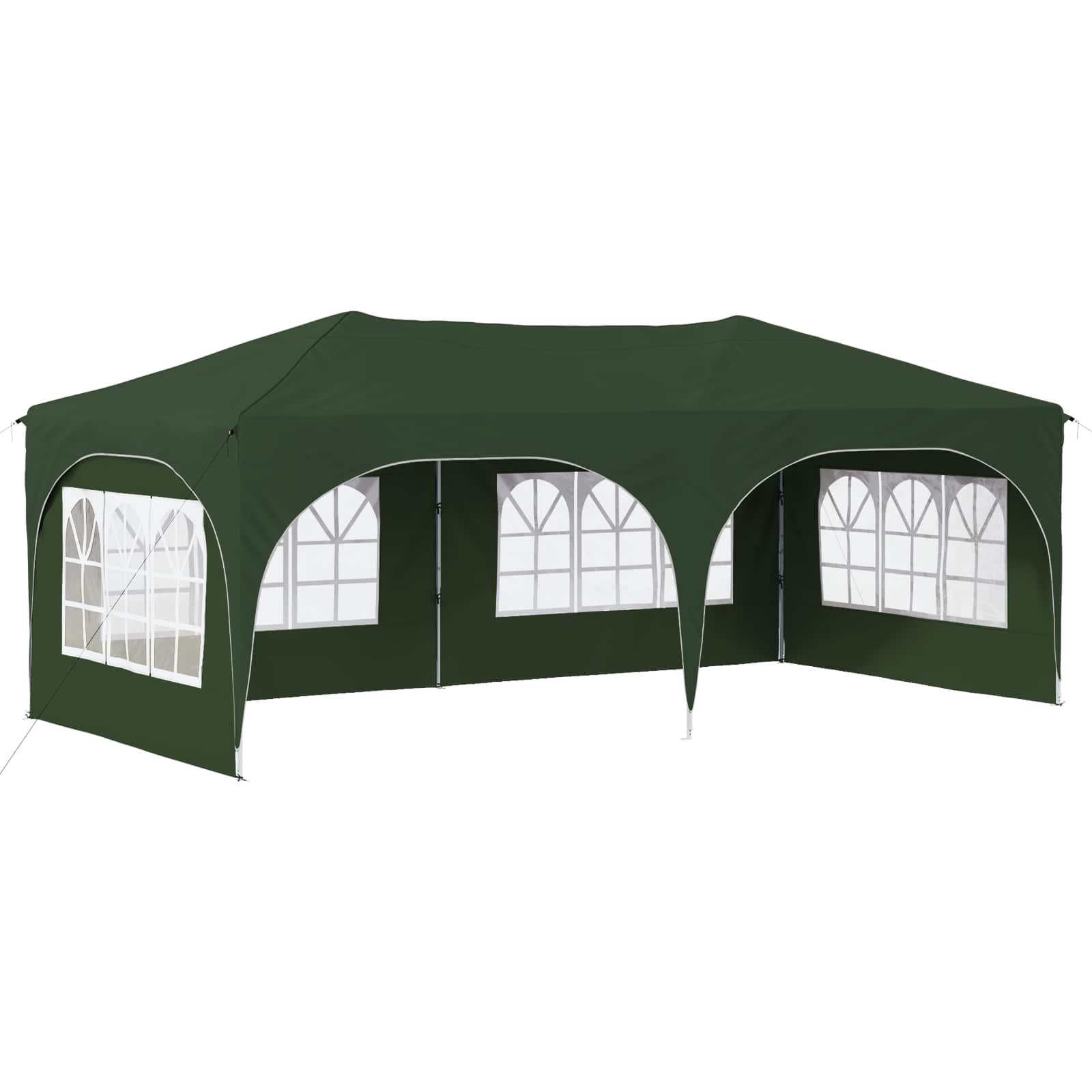 Pop-up Partyzelt 575 x 288 x 245 cm Creme Oxford-Stoff