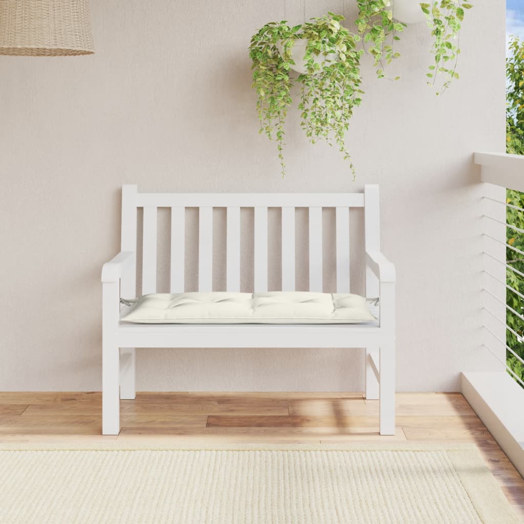 Gartenbank-Auflage Melange Anthrazit 100x50x7 cm Stoff