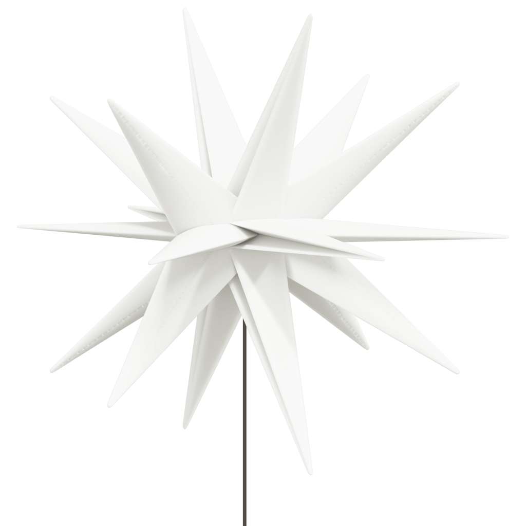 LED-Weihnachtssterne 3 Stk. mit Erdspießen Faltbar Gelb 57 cm