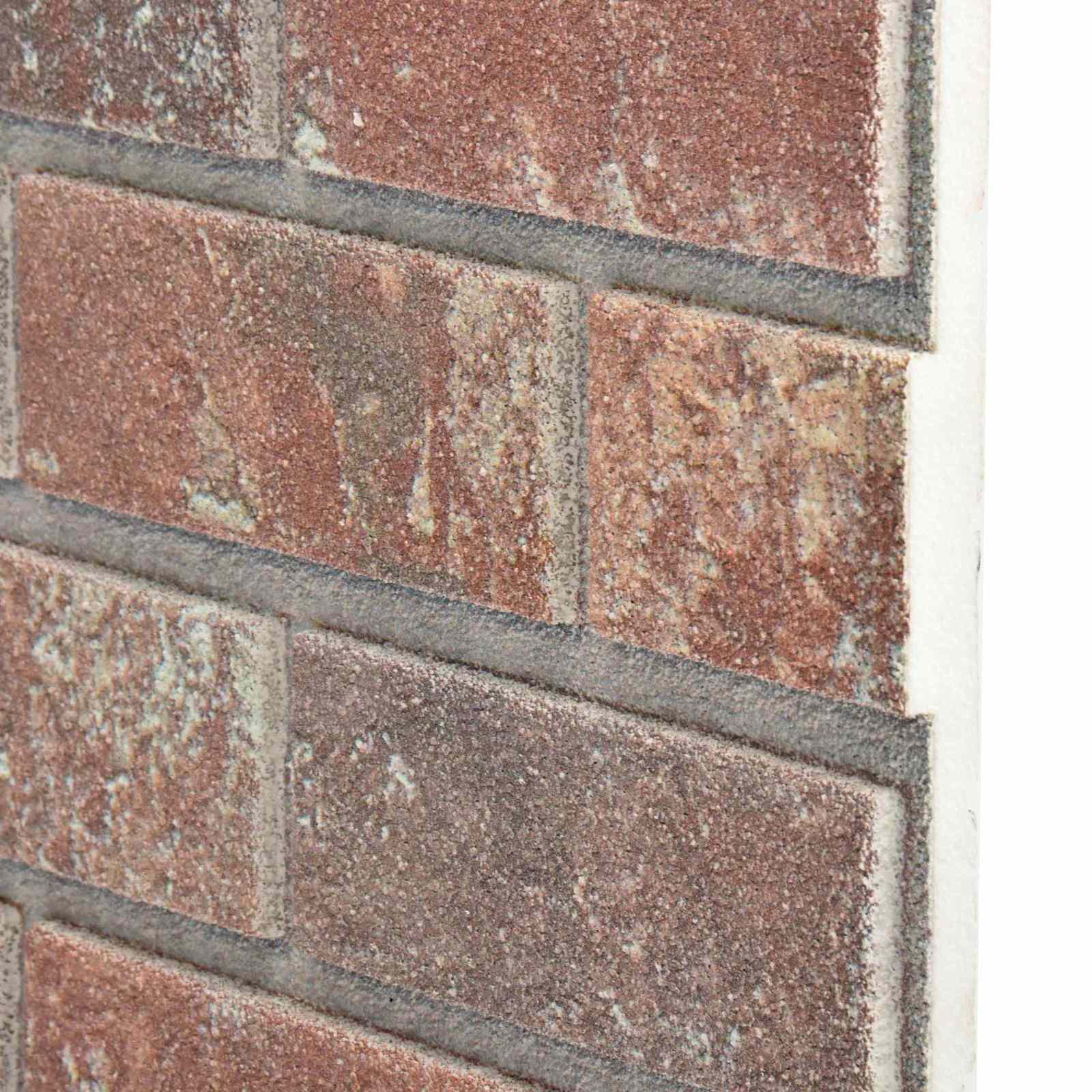 Wandpaneele 10 pcs Ziegel 100 x 50 cm EPS-Schaum