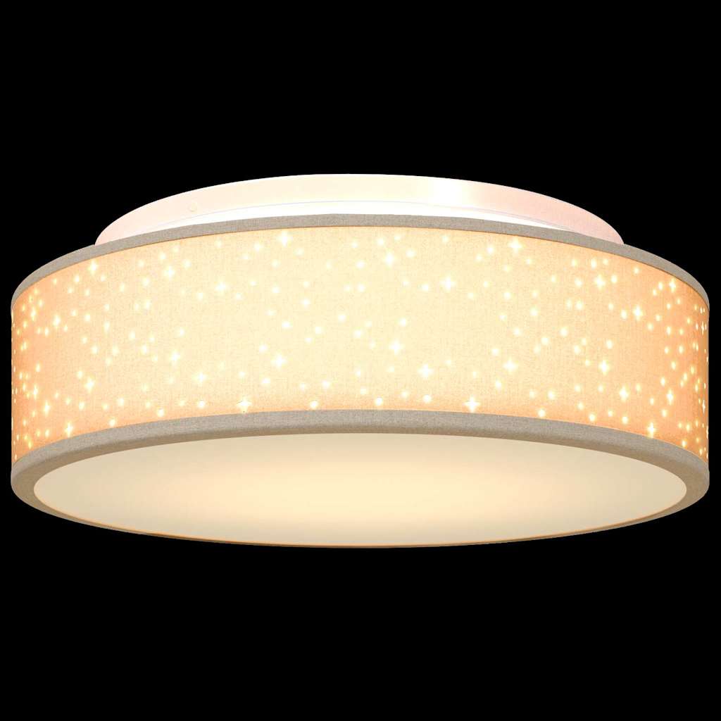 Deckenlampe mit Strahlern Schwarz 30 x 30 x 13,5 cm Stoff