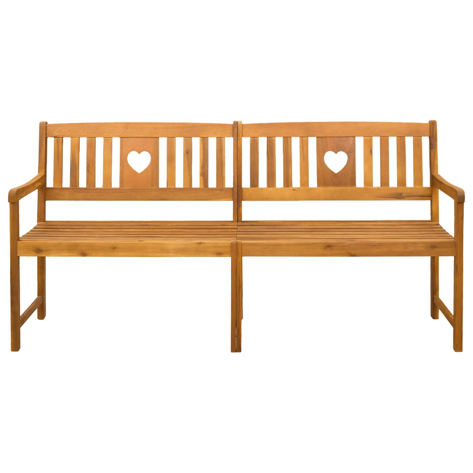 Bank Outdoor Natur 110 x 56 x 90 cm Massivholz Akazie