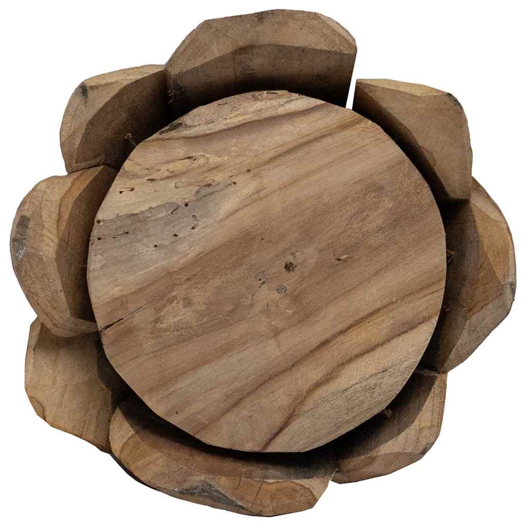 Weihnachtsbaum mit Ständer Braun 51 cm Massivholz Teak