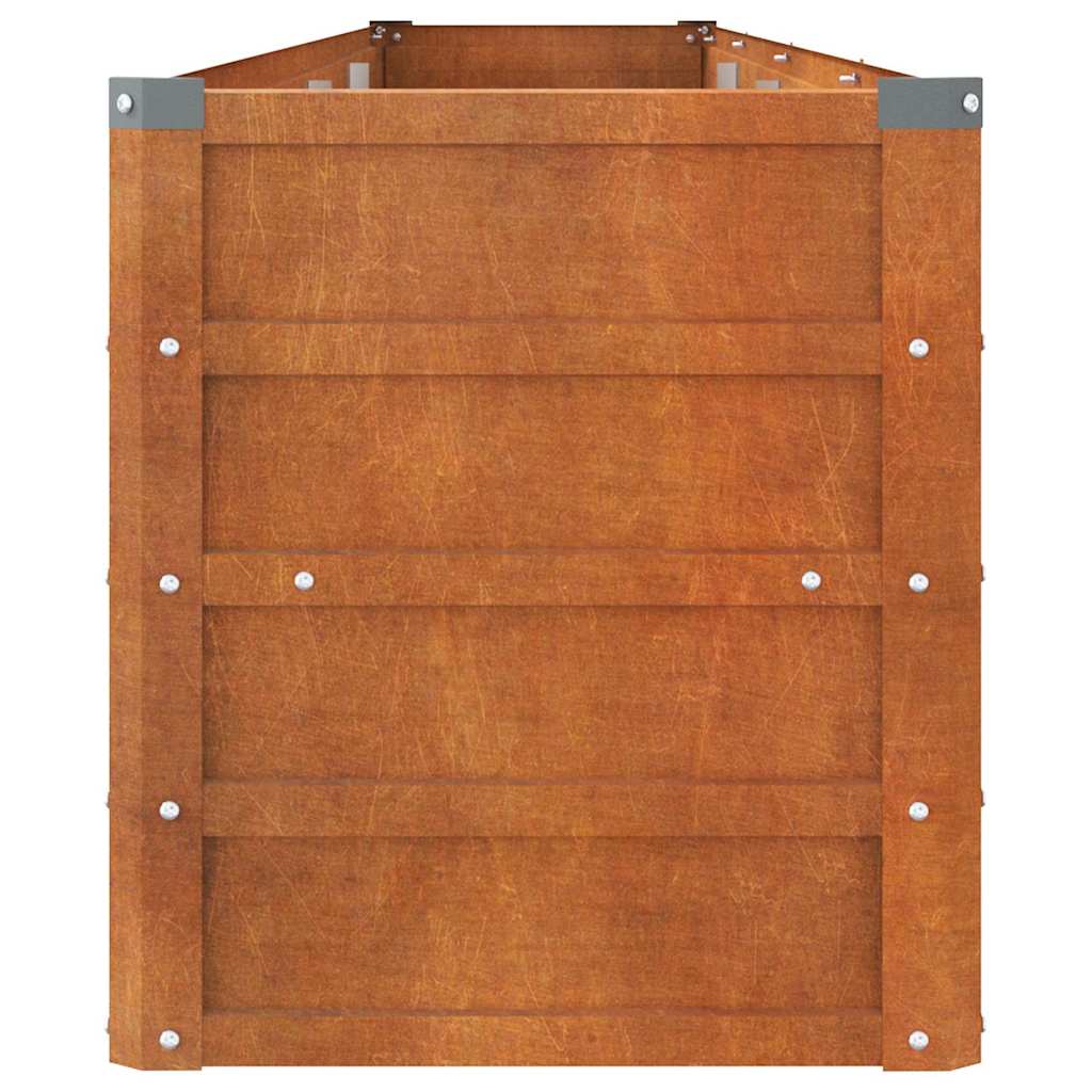 Hochbeet Rostig 100x100x77 cm Cortenstahl
