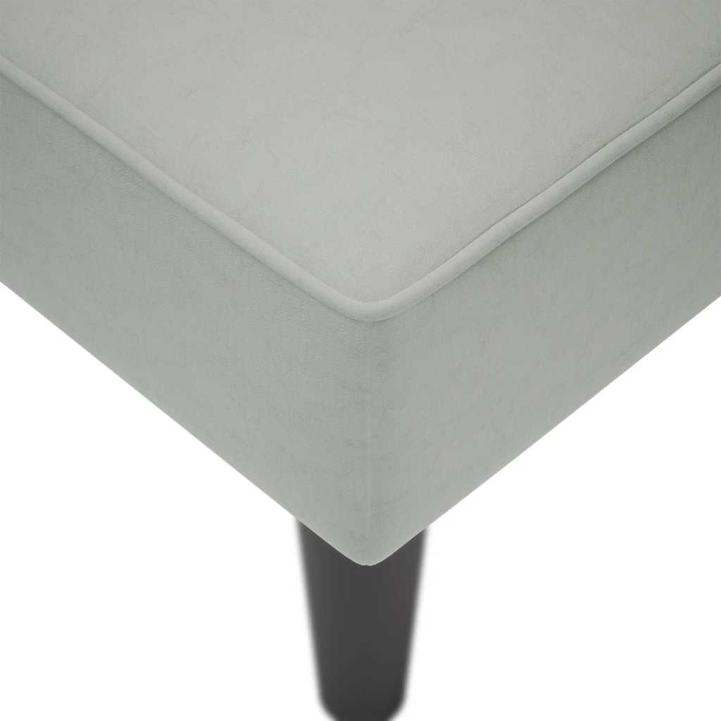 Chaiselongue mit Rechter Armlehne Blau Samt