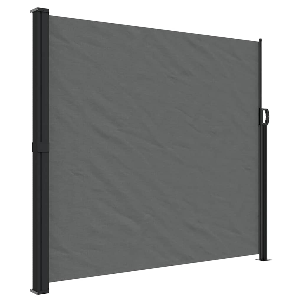 Seitenmarkise Ausziehbar Schwarz 100x300 cm