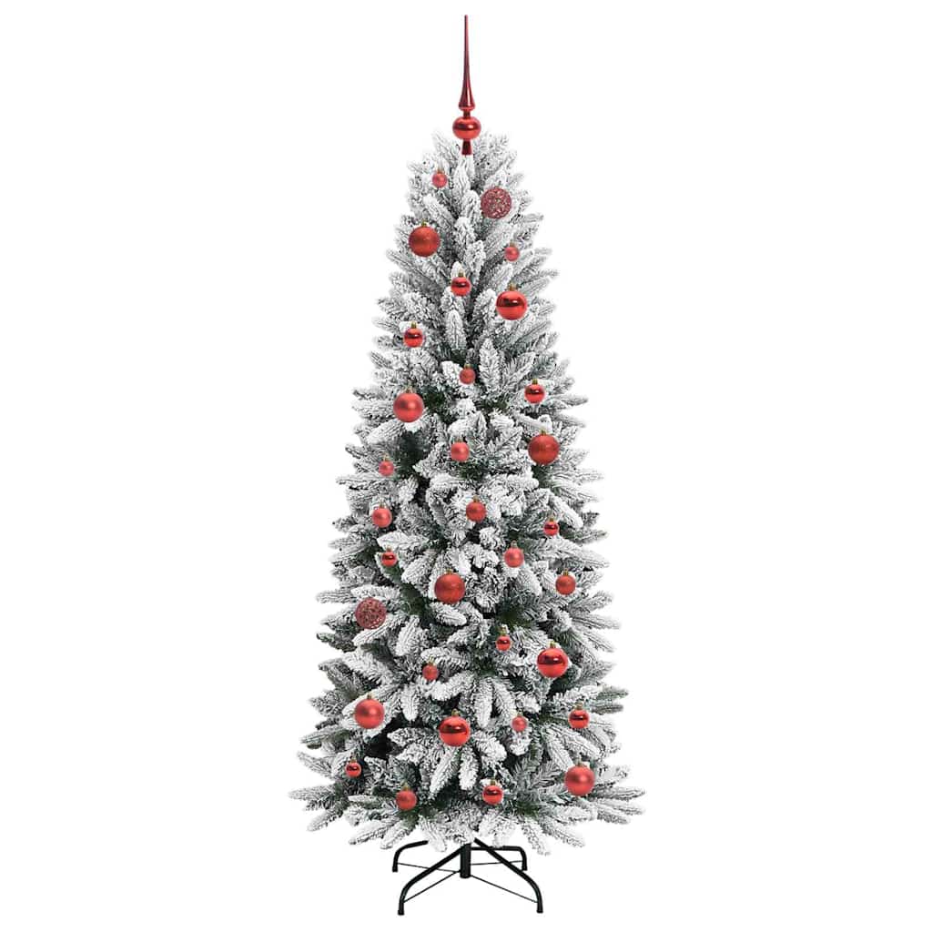 Künstlicher Weihnachtsbaum mit 150 LEDs mit Ständer Weiß 120 cm