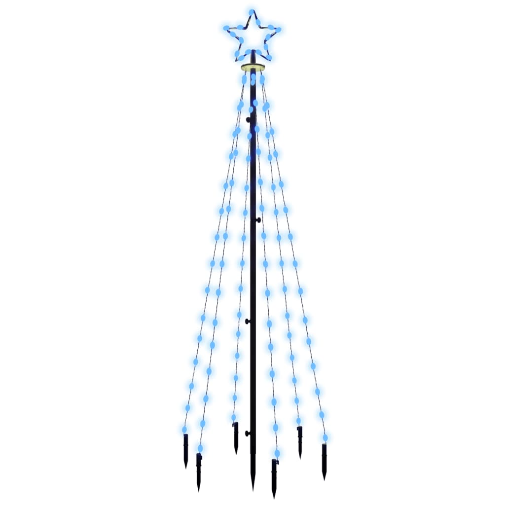 LED-Weihnachtsbaum mit Erdnägeln Mehrfarbig 310 LEDs 300 cm