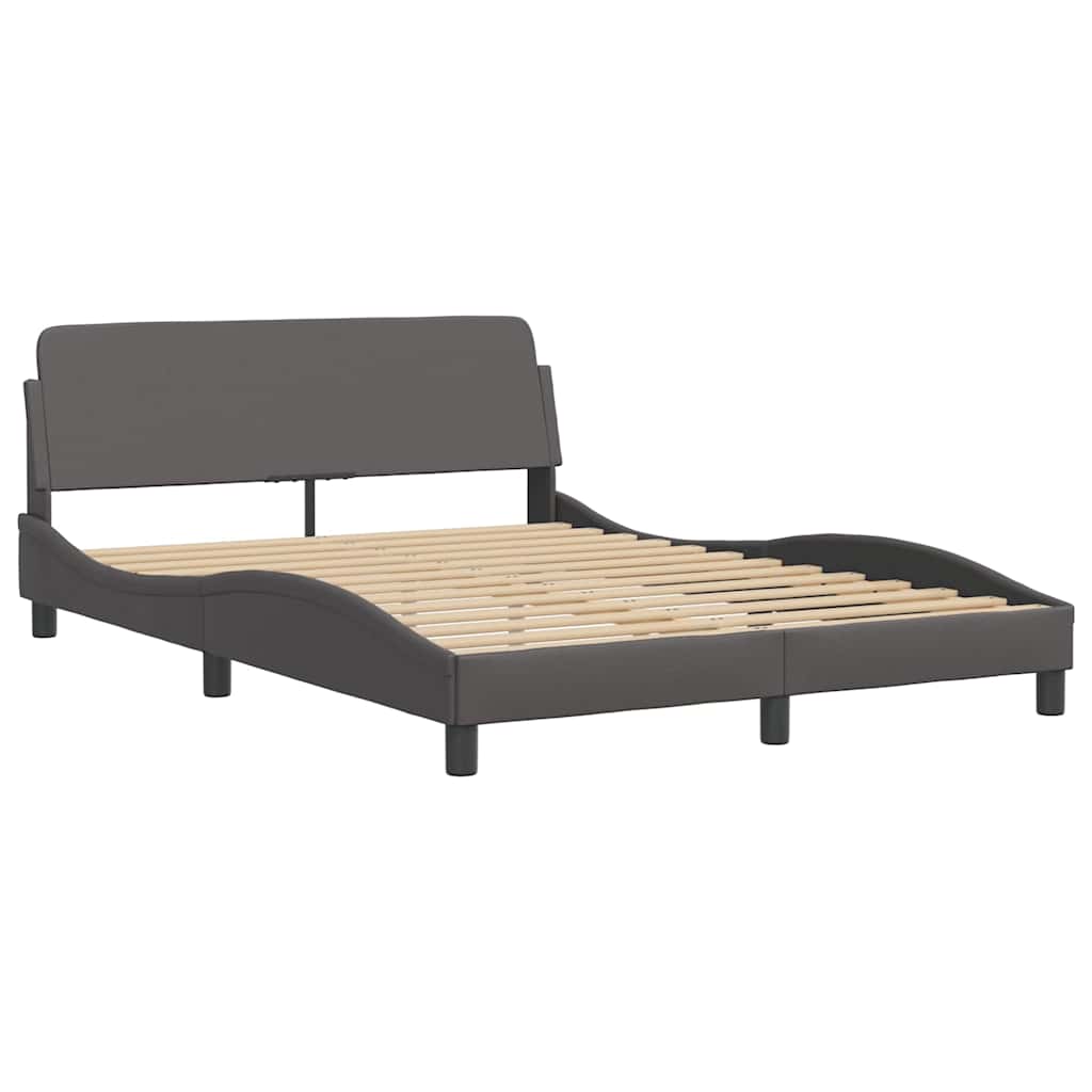 Bett mit Matratze "Dover" Schwarz 80x200 cm Kunstleder