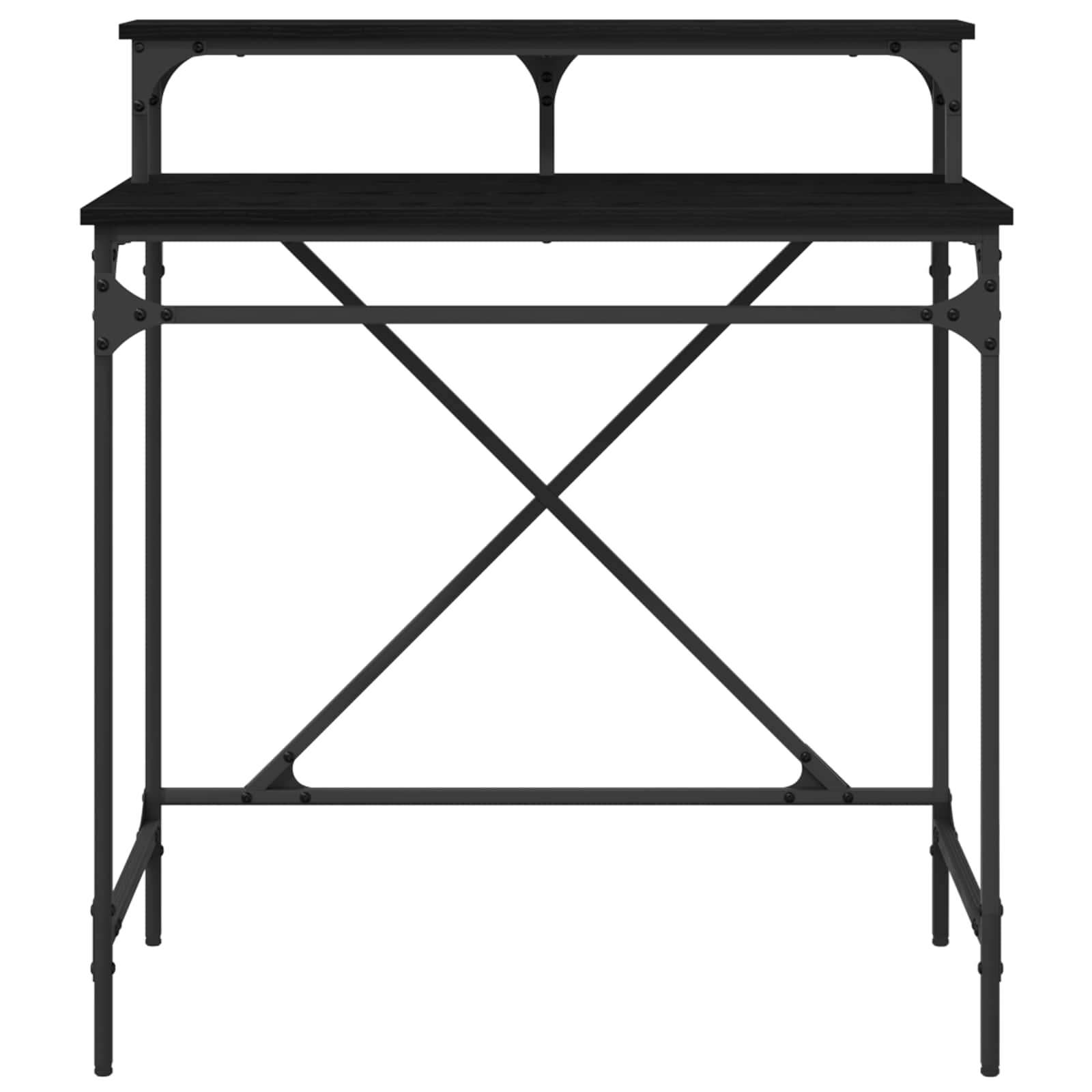 Schreibtisch Sonoma-Eiche 100x50x90 cm Holzwerkstoff und Eisen