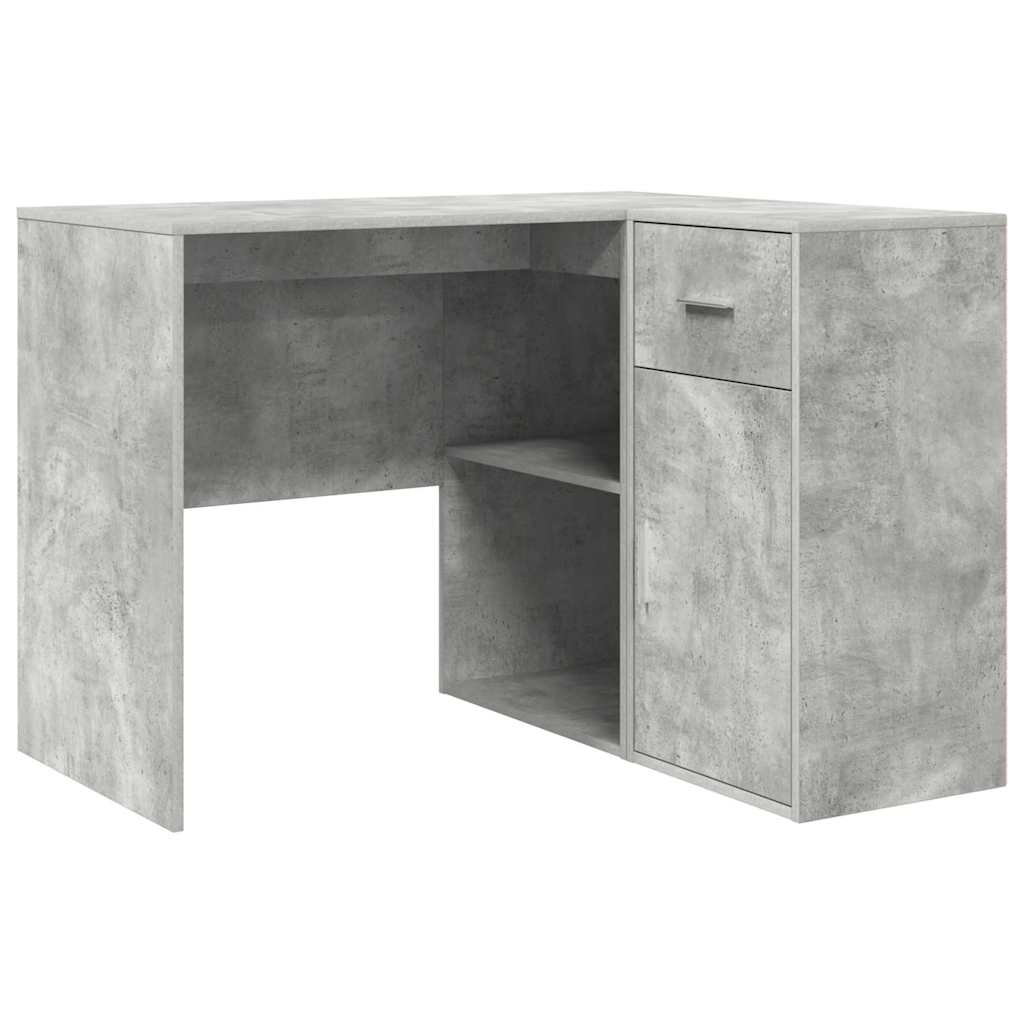 Eck-Schreibtisch Schwarz Eichen-Optik 102 x 88 x 75 cm