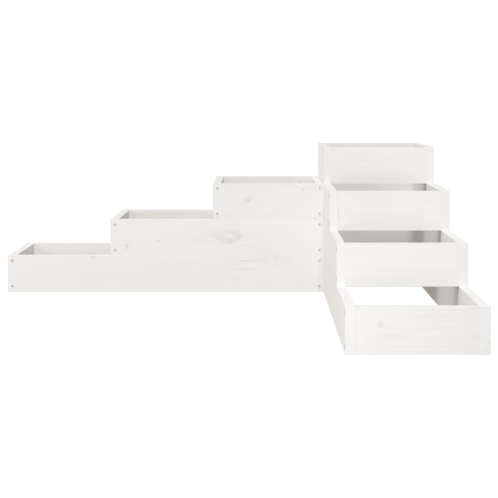Pflanzentreppe 4 Stufen 80,5x79x36 cm Massivholz Kiefer