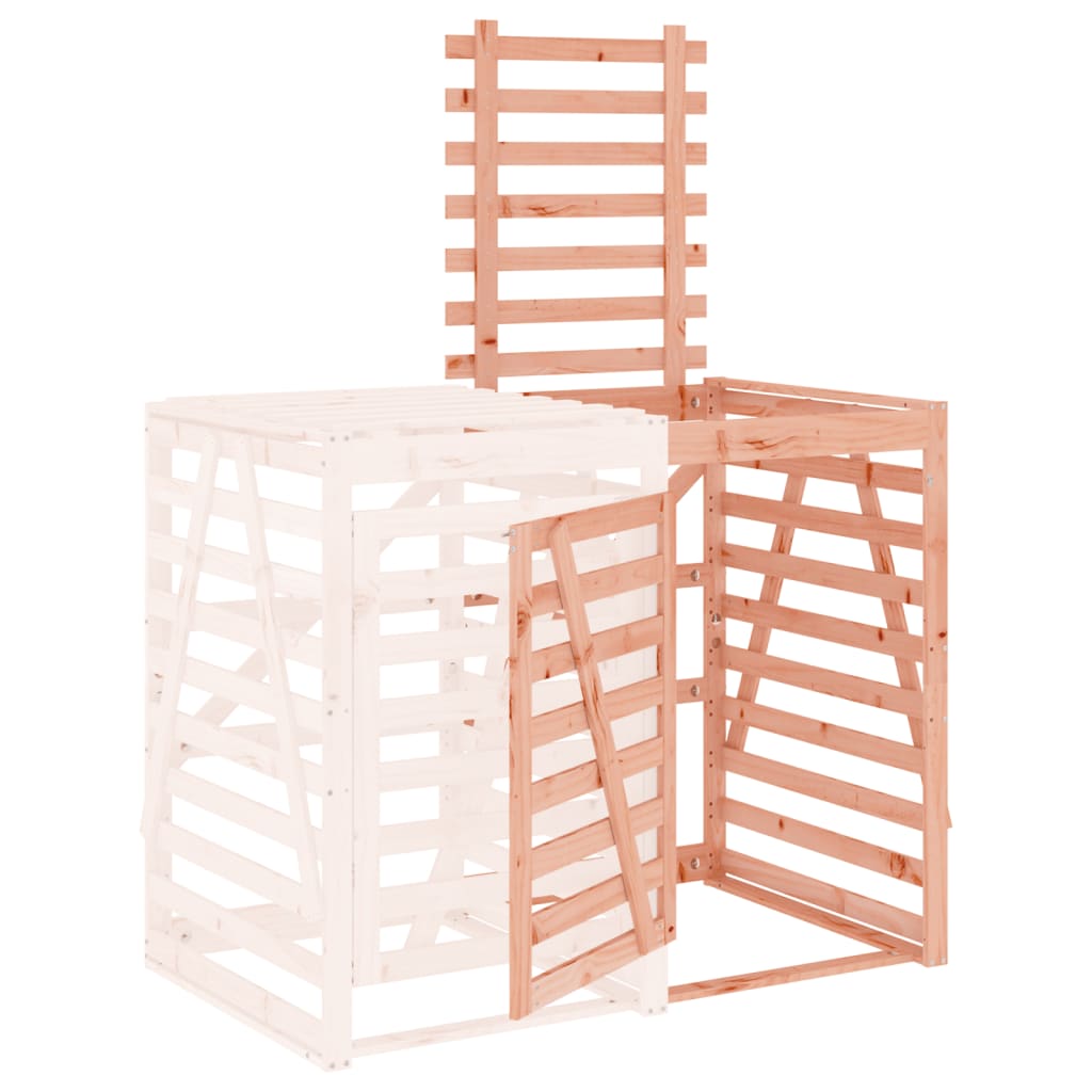Mülltonnenbox 84x90x128,5 cm Massivholz Kiefer
