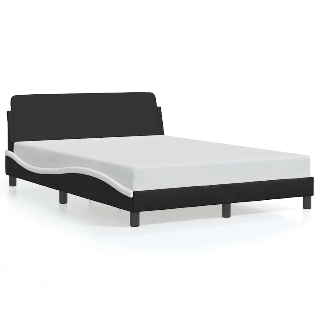 Bettgestell "Dover" Schwarz 80x200 cm Kunstleder