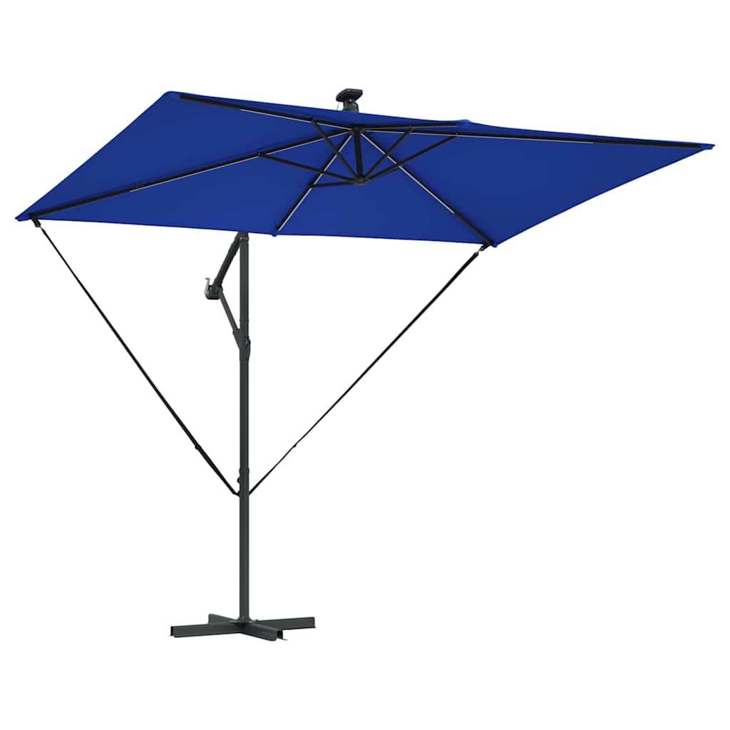 Sonnenschirm Sand 294 x 200 x 270 cm Polyester und Aluminium