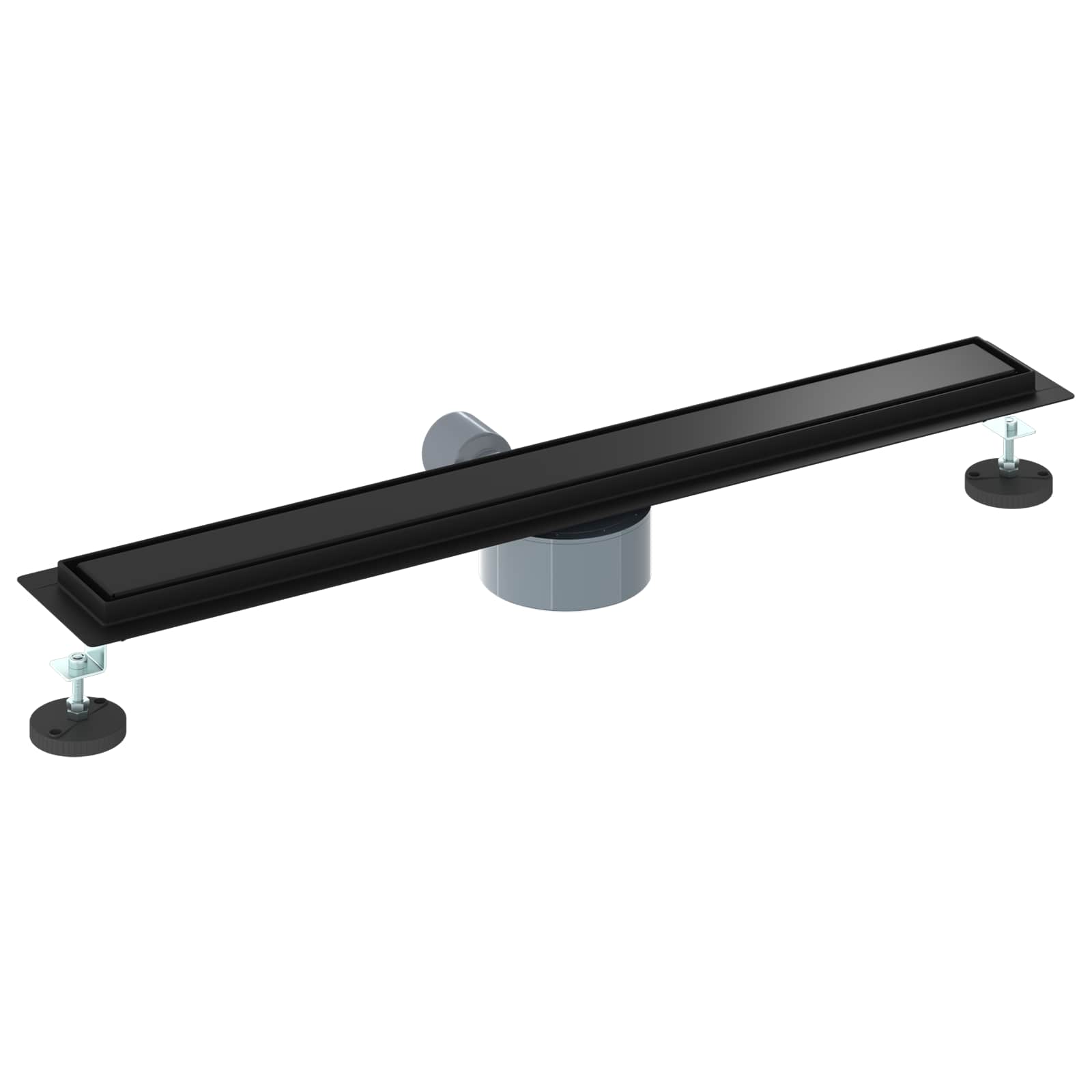 Duschablauf 2-in-1 mit 360° Siphon Silber 54 x 11 x 9,5 cm