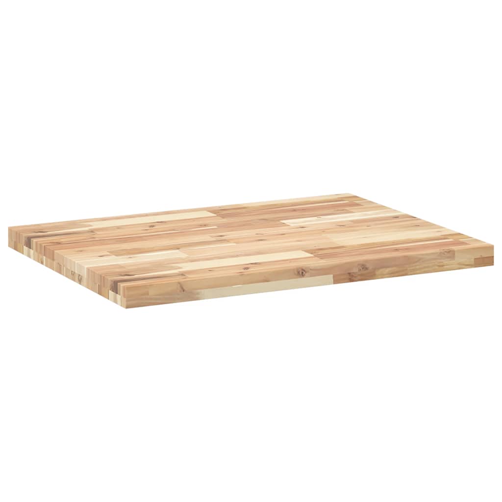 Tischplatte Rechteckig 60x50x2 cm Massivholz Akazie