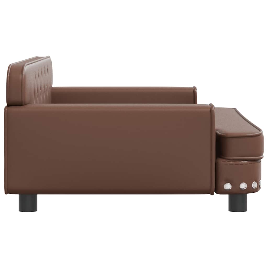 Kindersofa Schwarz 90x53x30 cm Kunstleder