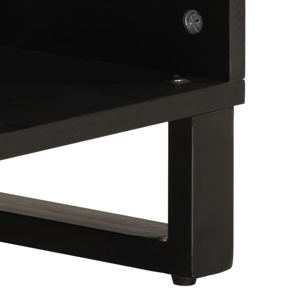 TV-Schrank 100x34x46 cm Raues Massives Mangoholz