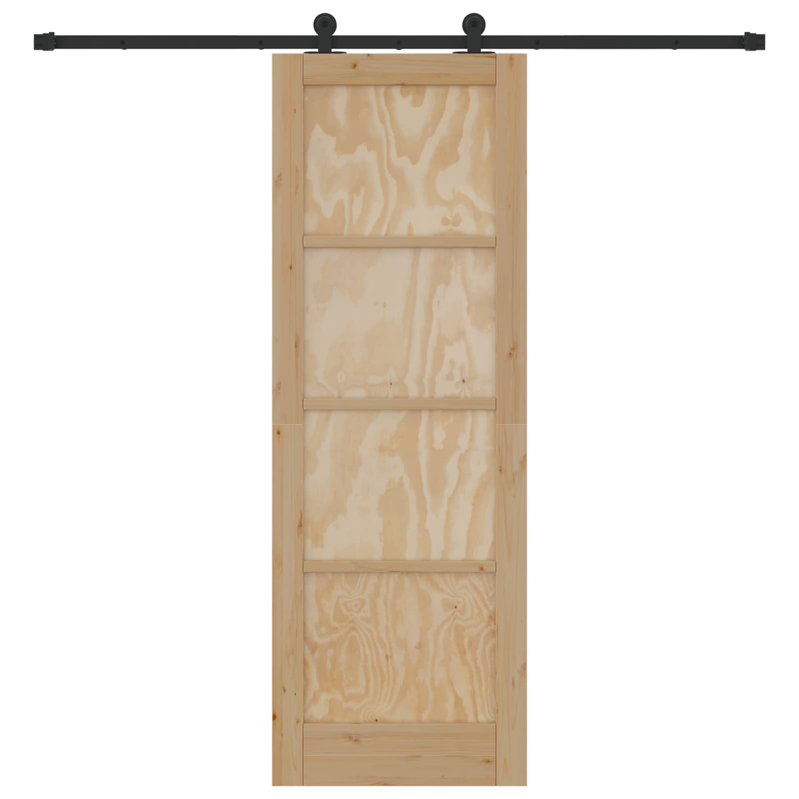 Schiebetür ORKDAL Natur 61 x 198,5 cm Massives Kiefernholz