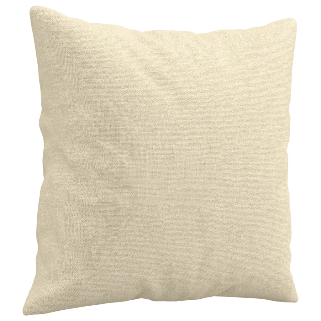 2-Sitzer-Sofa mit Zierkissen Braun 120 cm Stoff