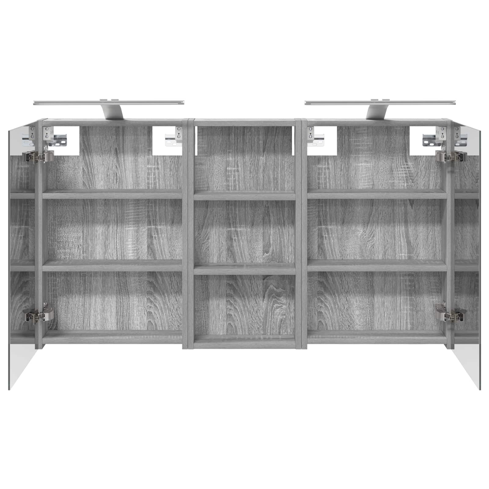 Badezimmerschrank-Set 3 pcs 80 x 10,5 x 50 cm Holzwerkstoff