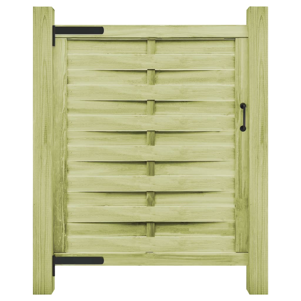 Gartentor Imprägniertes Kiefernholz 100x125 cm Grün