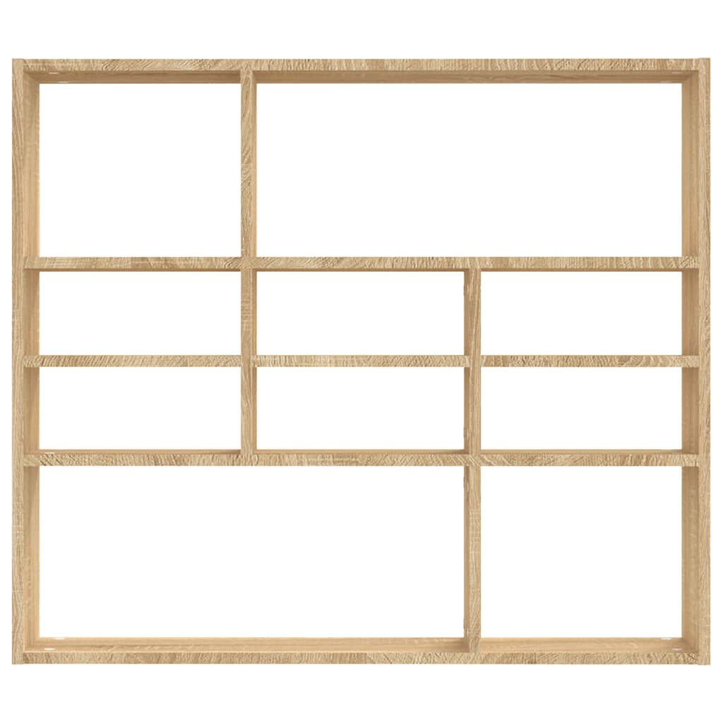 Wandregal Weiß 90x16x78 cm Holzwerkstoff