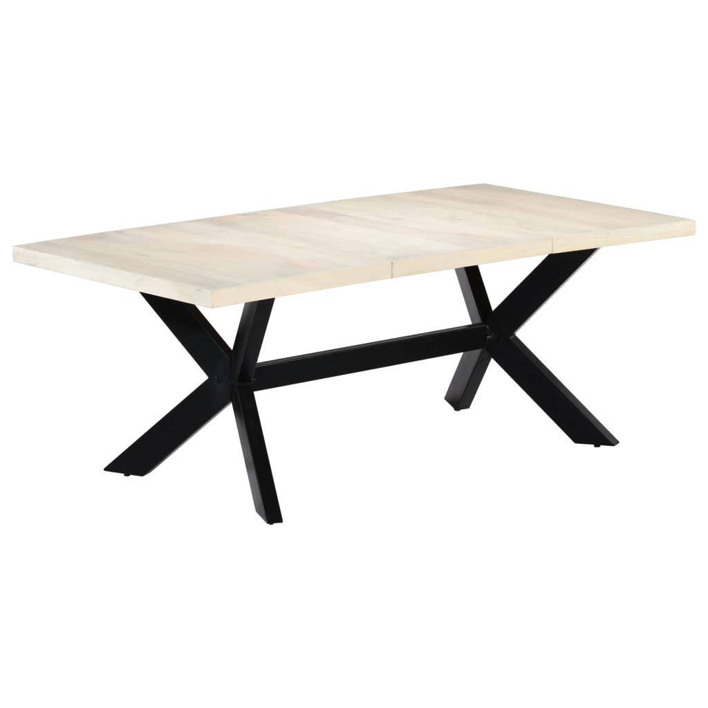 Esstisch Massivholz Mango und Stahlgestell 180 cm