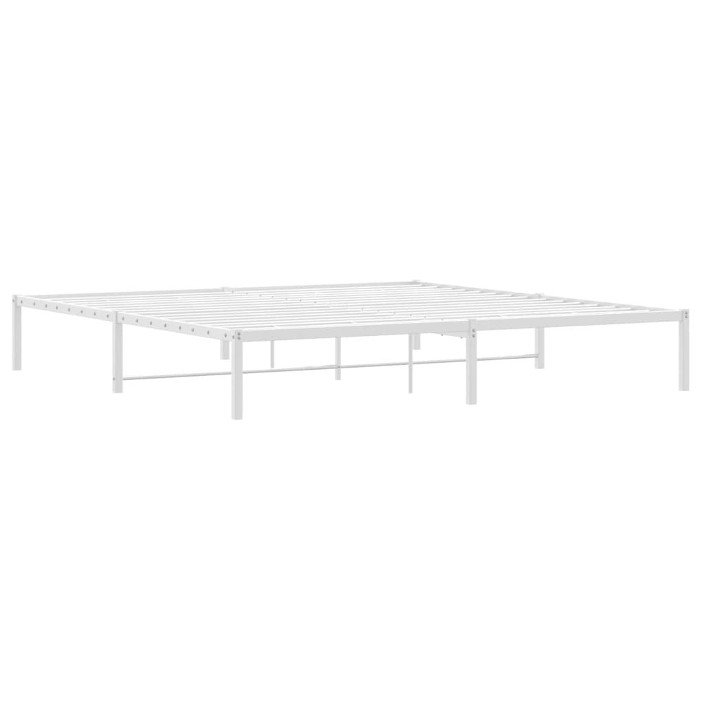 Bettgestell Metall Schwarz 75x190 cm