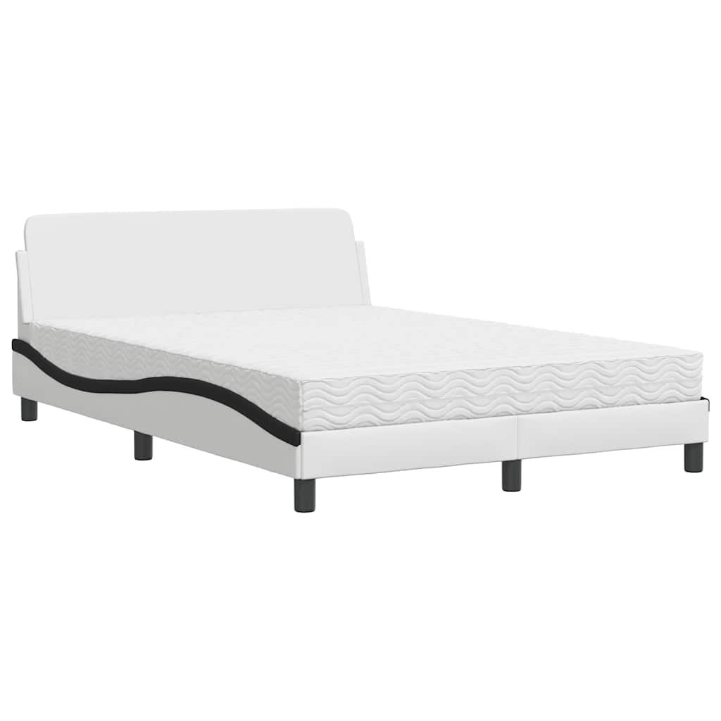 Bett mit Matratze "Dover" Schwarz 80x200 cm Kunstleder