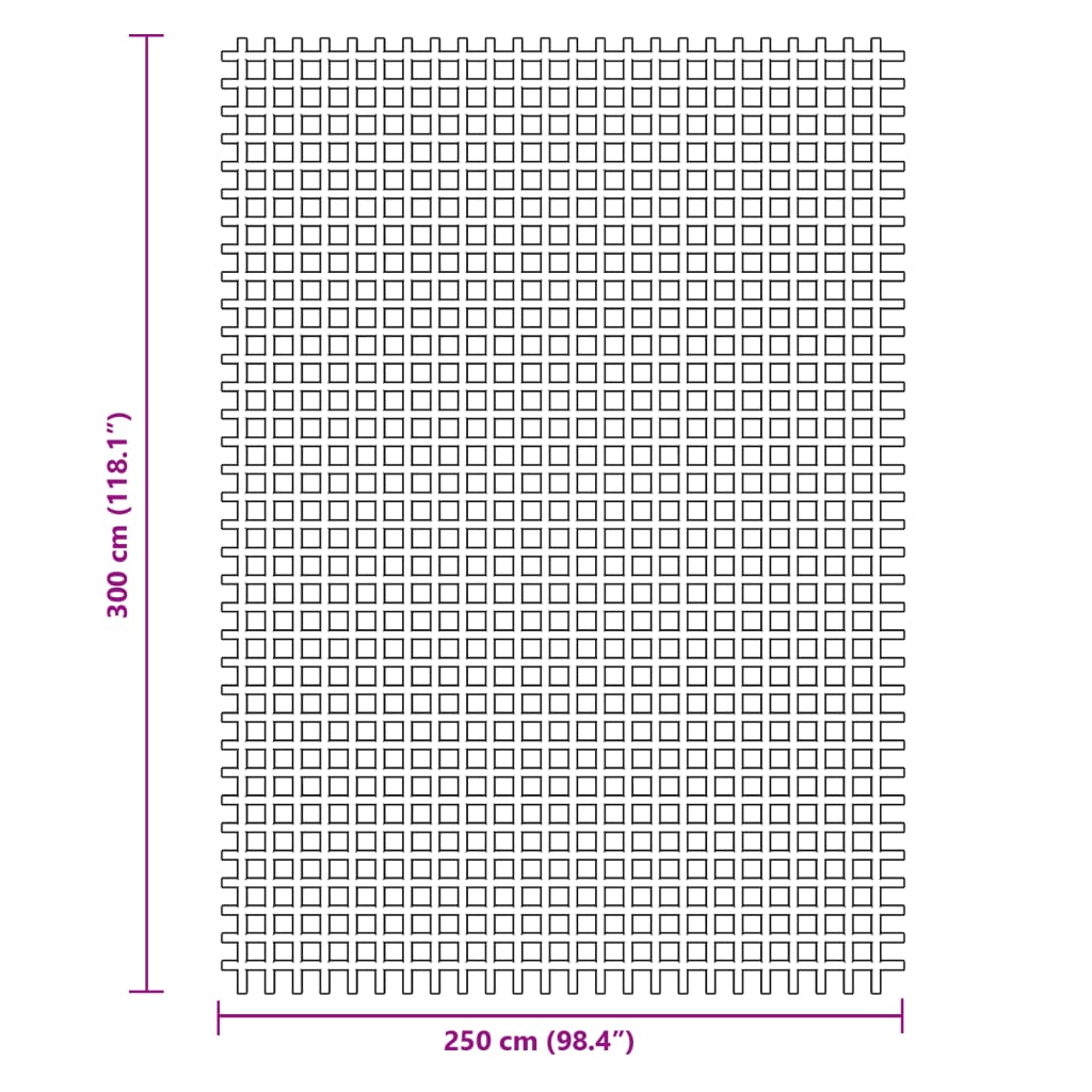 Zeltteppich Anthrazit 4x2 m