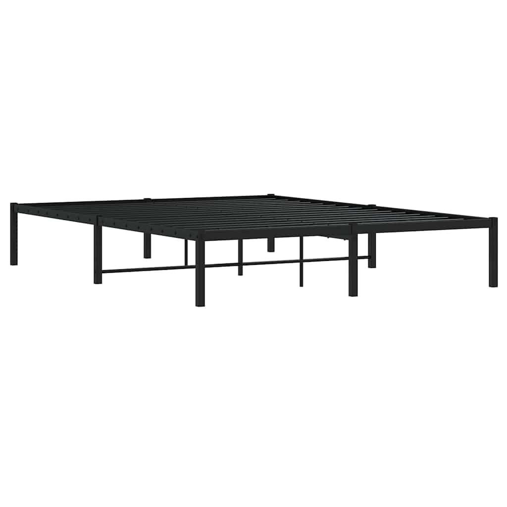 Bettgestell Metall Schwarz 75x190 cm