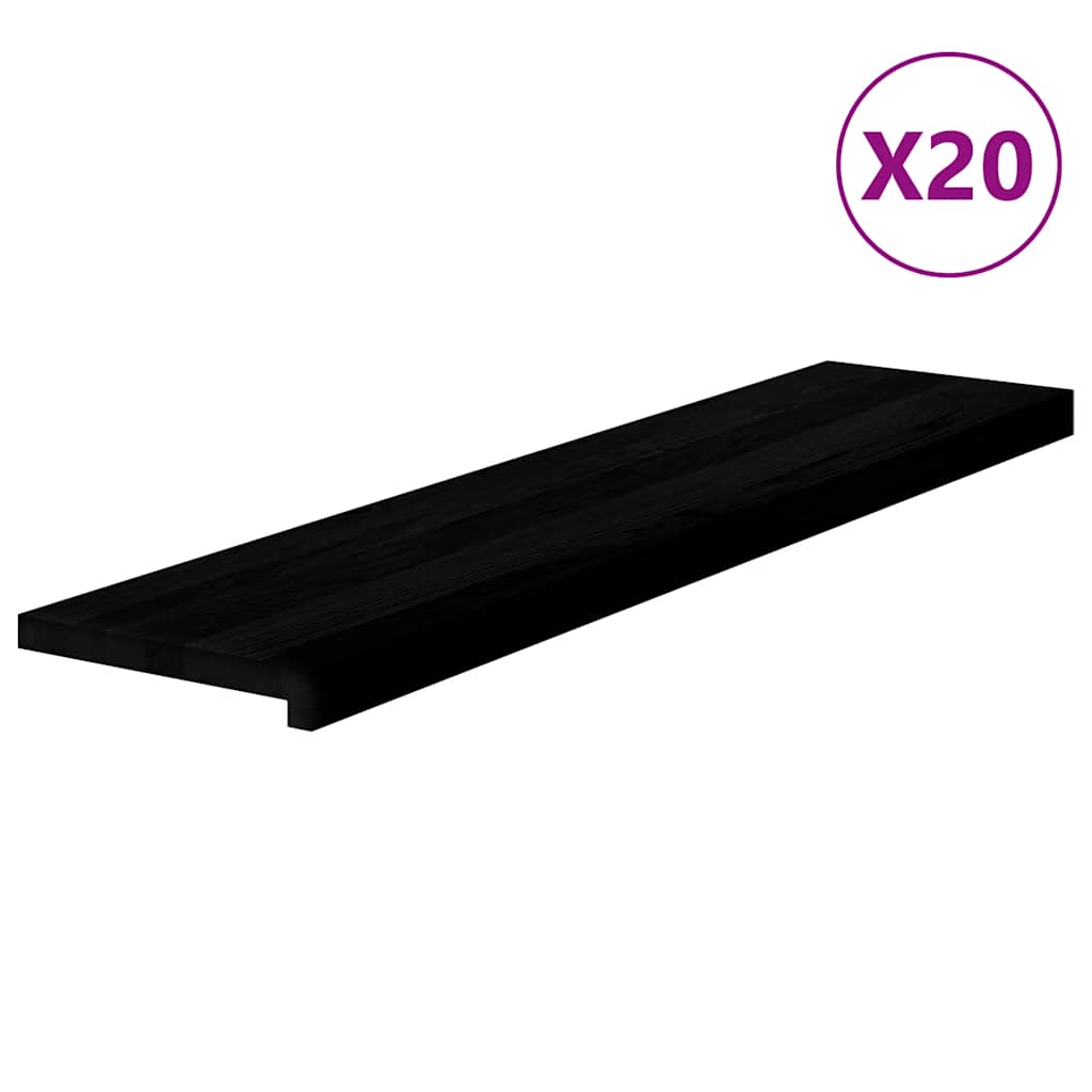 Treppenstufen 4 Stk. Unbehandelt 70x25x2 cm Massivholz Eiche