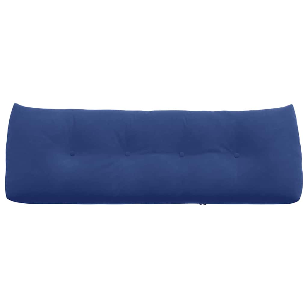 Rückenkissen Blau 45 x 24 x 50 cm Samt