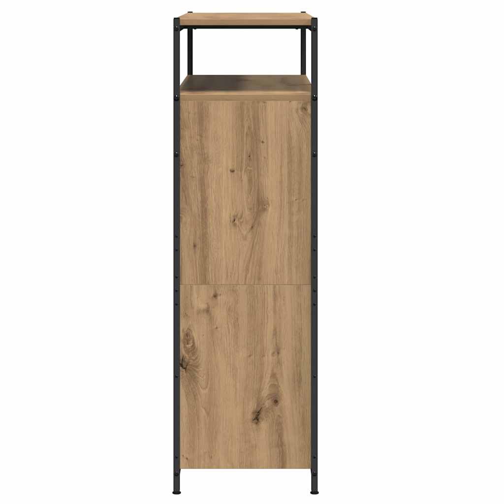 Schuhschrank mit 4 Klappen Sonoma-Eiche 100x34x112 cm